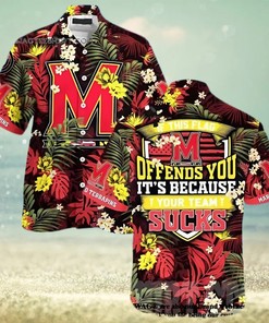 Maryland Terrapins Stress Blessed Obsessed Summer Beach Hawaiian Shirt Ver 1