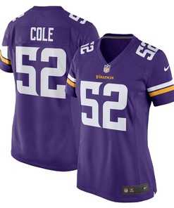 Mason Cole Minnesota Vikings Womens Game Jersey - Purple Nfl