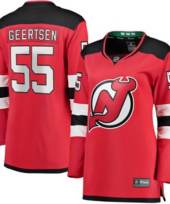 Mason Geertsen New Jersey Devils Fanatics Branded Womens Home Breakaway Player Jersey - Red Nhl