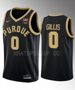 Mason Gillis 0 Purdue Boilermakers 2022-23 Uniform Jersey College Basketball Black