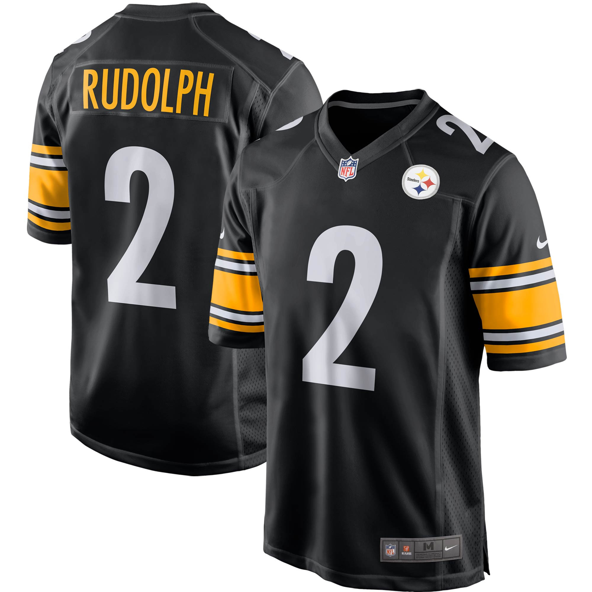 Mason Rudolph Pittsburgh Steelers Game Player Jersey - Black Nfl