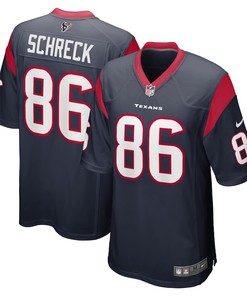 Mason Schreck Houston Texans Game Player Jersey - Navy