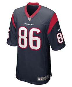 Mason Schreck Houston Texans Game Player Jersey - Navy