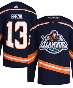 Mathew Barzal 13 New York Islanders Reverse Retro 2.0 Jersey - Navy
