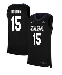 Matt Bouldin 15 Gonzaga Bulldogs Elite Basketball Men Jersey - Black