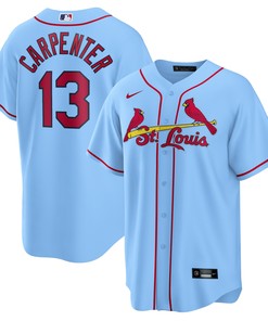 Matt Carpenter St. Louis Cardinals Alternate Replica Player Name Jersey - Light Blue Mlb