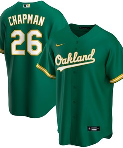 Matt Chapman Oakland Athletics Alternate Replica Player Jersey Kelly Green Mlb