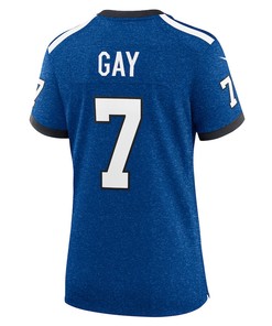Matt Gay 7 Indianapolis Colts Indiana Nights Alternate Game Women Jersey - Royal