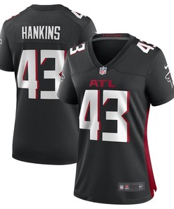 Matt Hankins Atlanta Falcons Women's Game Player Jersey - Black