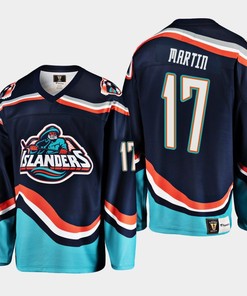 Matt Martin 17 New York Islanders Navy Reverse Retro 2.0 Jersey 2022-23