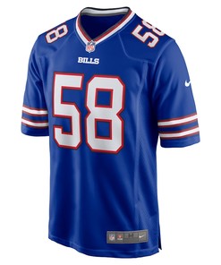 Matt Milano 58 Buffalo Bills Game Player Jersey - Royal