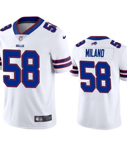 Matt Milano 58 Buffalo Bills White Vapor Limited Jersey