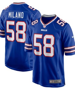 Matt Milano Buffalo Bills Game Player Jersey - Royal Nfl