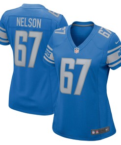 Matt Nelson Detroit Lions Womens Game Jersey - Blue Nfl