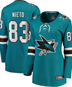 Matt Nieto San Jose Sharks Fanatics Branded Womens Breakaway Player Jersey - Teal Nhl