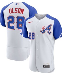 Matt Olson 28 Jersey, Atlanta Braves 2023 City Connect Player Elite Jersey - White
