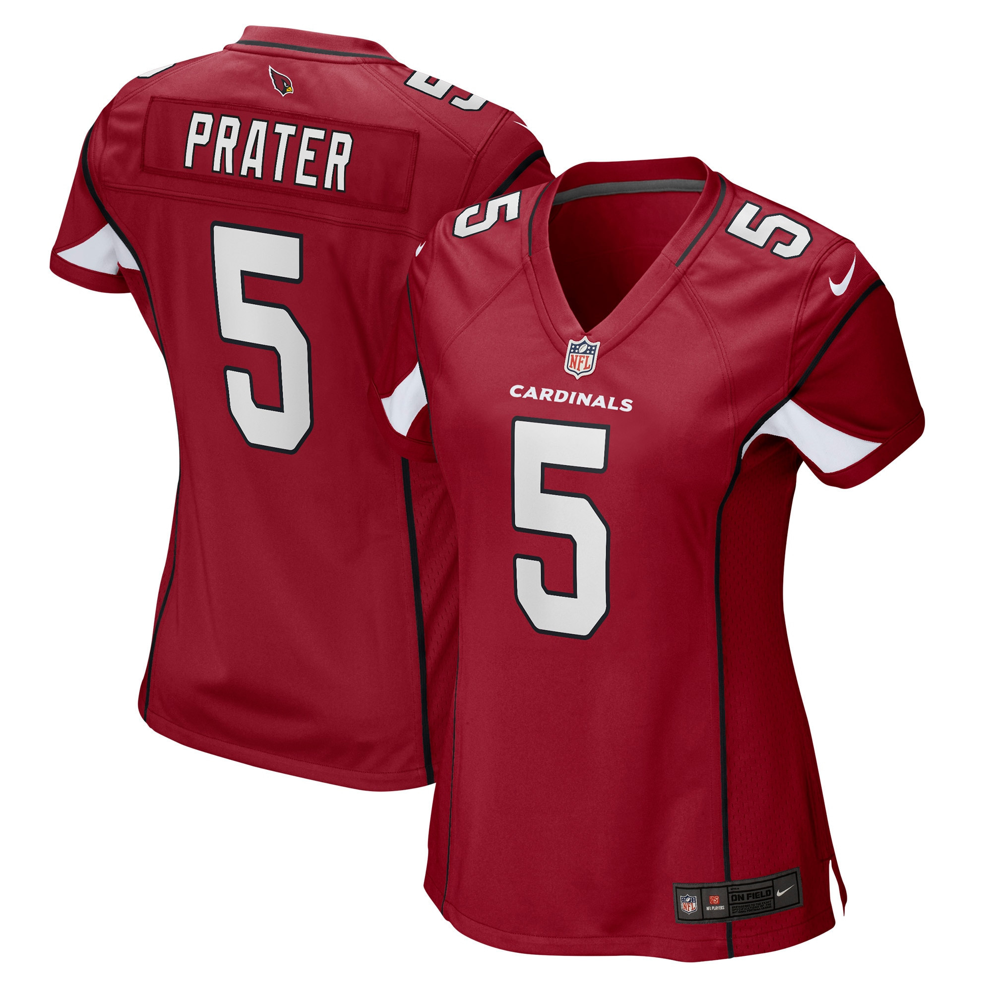 Matt Prater Arizona Cardinals Womens Game Jersey - Cardinal Nfl