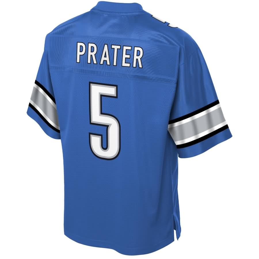 Matt Prater Detroit Lions Nfl Pro Line Historic Logo Player Jersey - Blue