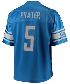 Matt Prater Detroit Lions Nfl Pro Line Team Color Youth Player Jersey - Blue