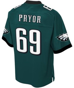 Matt Pryor Philadelphia Eagles Nfl Pro Line Game Jersey - Midnight Green