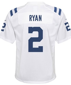 Matt Ryan 2 Indianapolis Colts Youth Away Game Jersey - White