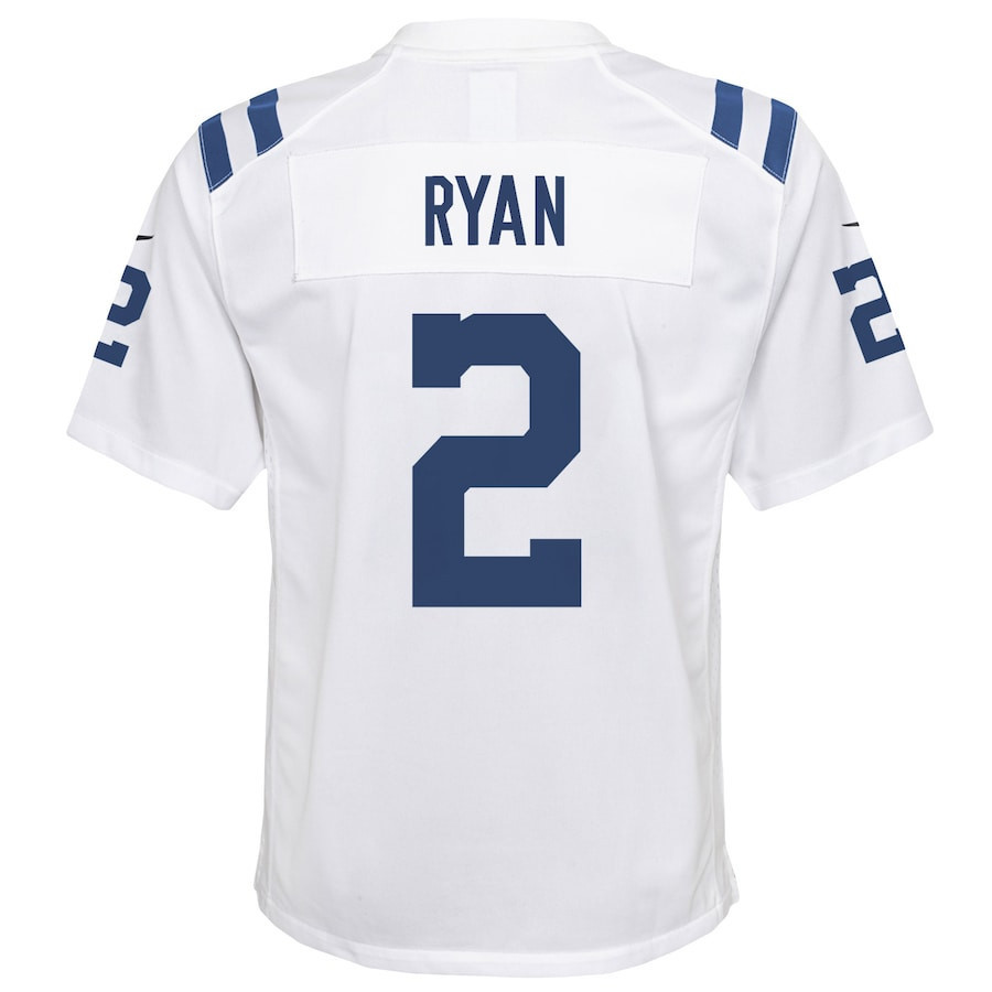 Matt Ryan 2 Indianapolis Colts Youth Away Game Jersey - White