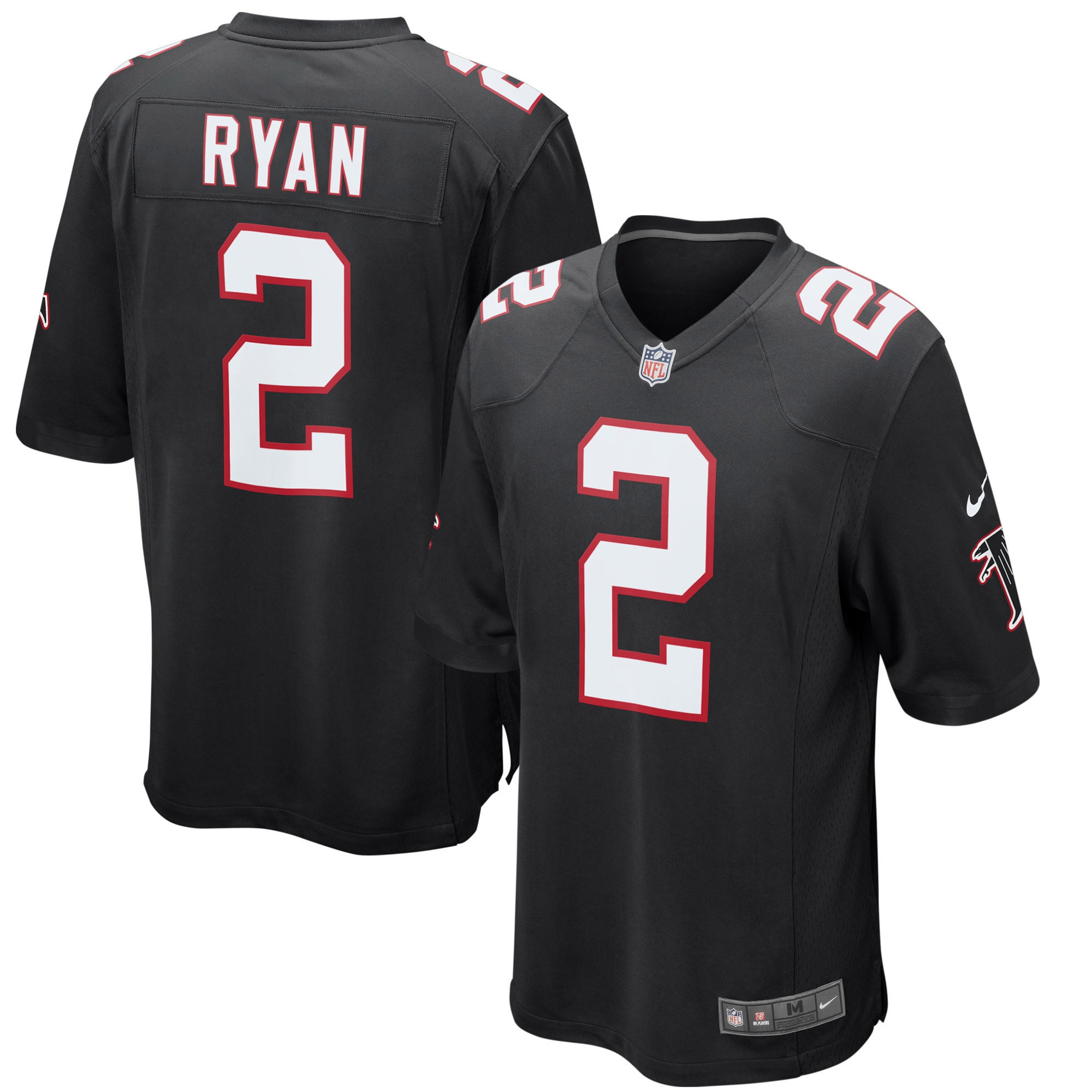 Matt Ryan Atlanta Falcons Alternate Game Jersey - Black Nfl