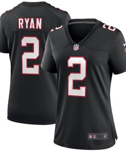 Matt Ryan Atlanta Falcons Womens Throwback Game Jersey - Black Nfl
