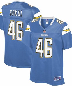 Matt Sokol Los Angeles Chargers Nfl Pro Line Womens Alternate Team Player Jersey - Powder Blue