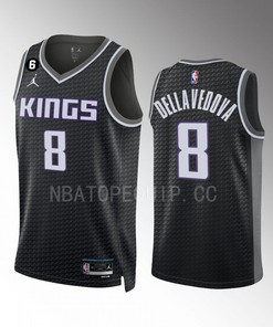 Matthew Dellavedova 8 Sacramento Kings Black Men Jersey 2022-23 Statement Edition Swingman