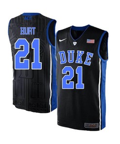 Matthew Hurt 21 Duke Blue Devils Elite Basketball Men Jersey - Blue Black