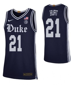 Matthew Hurt 21 Duke Blue Devils Elite Basketball Men Jersey - Navy