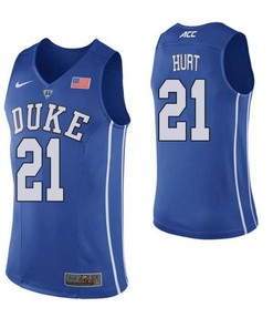 Matthew Hurt 21 Elite Duke Blue Devils Basketball Jersey Blue