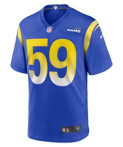 Matthew Jester 59 Los Angeles Rams Home Game Jersey - Royal