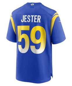 Matthew Jester 59 Los Angeles Rams Home Game Jersey - Royal