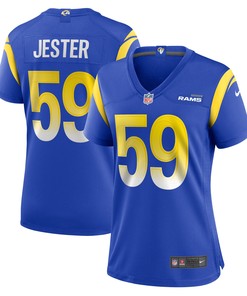 Matthew Jester 59 Los Angeles Rams Women's Home Game Jersey - Royal