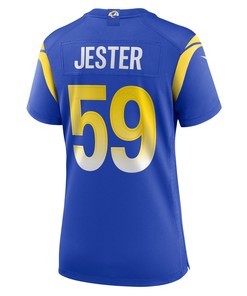 Matthew Jester 59 Los Angeles Rams Women's Home Game Jersey - Royal