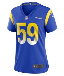 Matthew Jester 59 Los Angeles Rams Women's Home Game Jersey - Royal