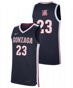 Matthew Lang 23 Gonzaga Bulldogs 2023 College Basketball Men Jersey - Navy