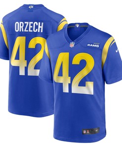 Matthew Orzech Los Angeles Rams Game Jersey - Royal Nfl
