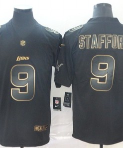 Matthew Stafford #9 Detroit Lions Nfl Explosion Legendary Gold Black Jersey