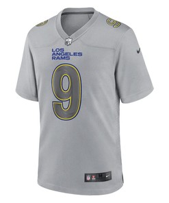 Matthew Stafford 9 Los Angeles Rams Men Atmosphere Fashion Game Jersey - Gray