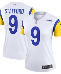Matthew Stafford 9 Los Angeles Rams Women's Legend Jersey - White