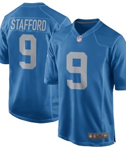 Matthew Stafford Detroit Lions Nike Throwback Game Jersey - Blue