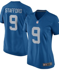 Matthew Stafford Detroit Lions Nike Womens 2017 Throwback Game Jersey - Blue