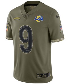 Matthew Stafford Los Angeles Rams 2022 Salute To Service Limited Jersey - Olive