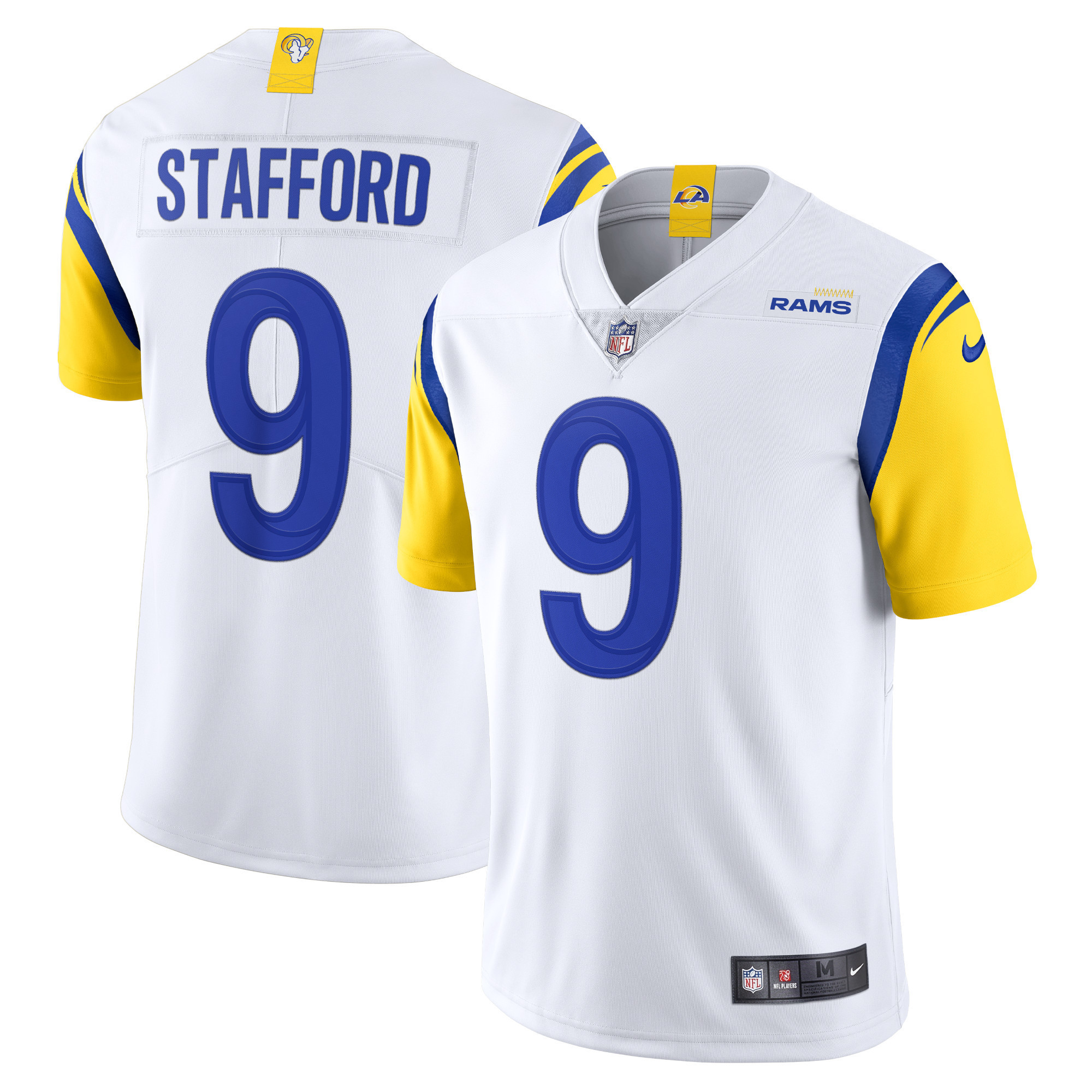 Matthew Stafford Los Angeles Rams Alternate Vapor Limited Jersey White Nfl