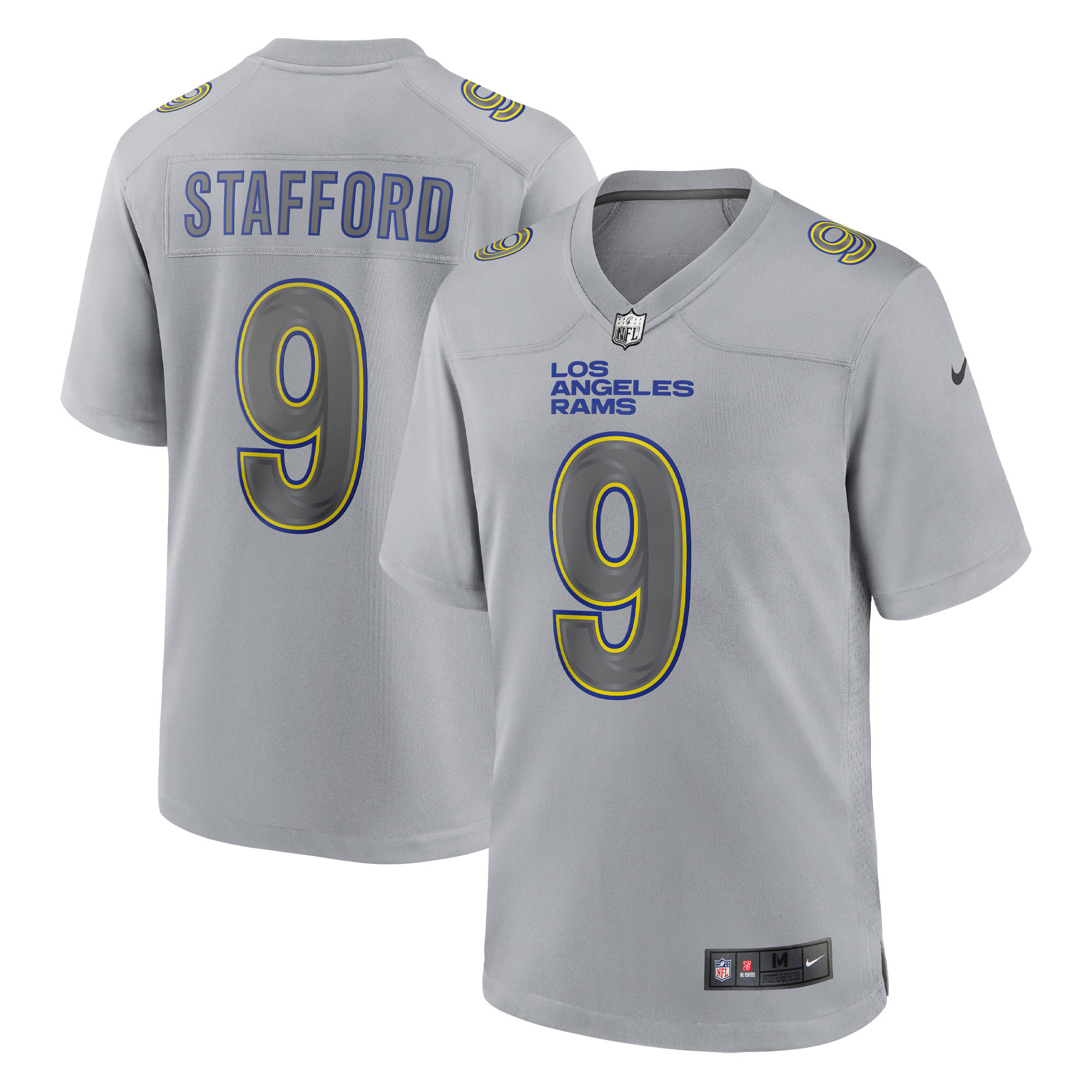 Matthew Stafford Los Angeles Rams Atmosphere Fashion Game Jersey - Gray Nfl