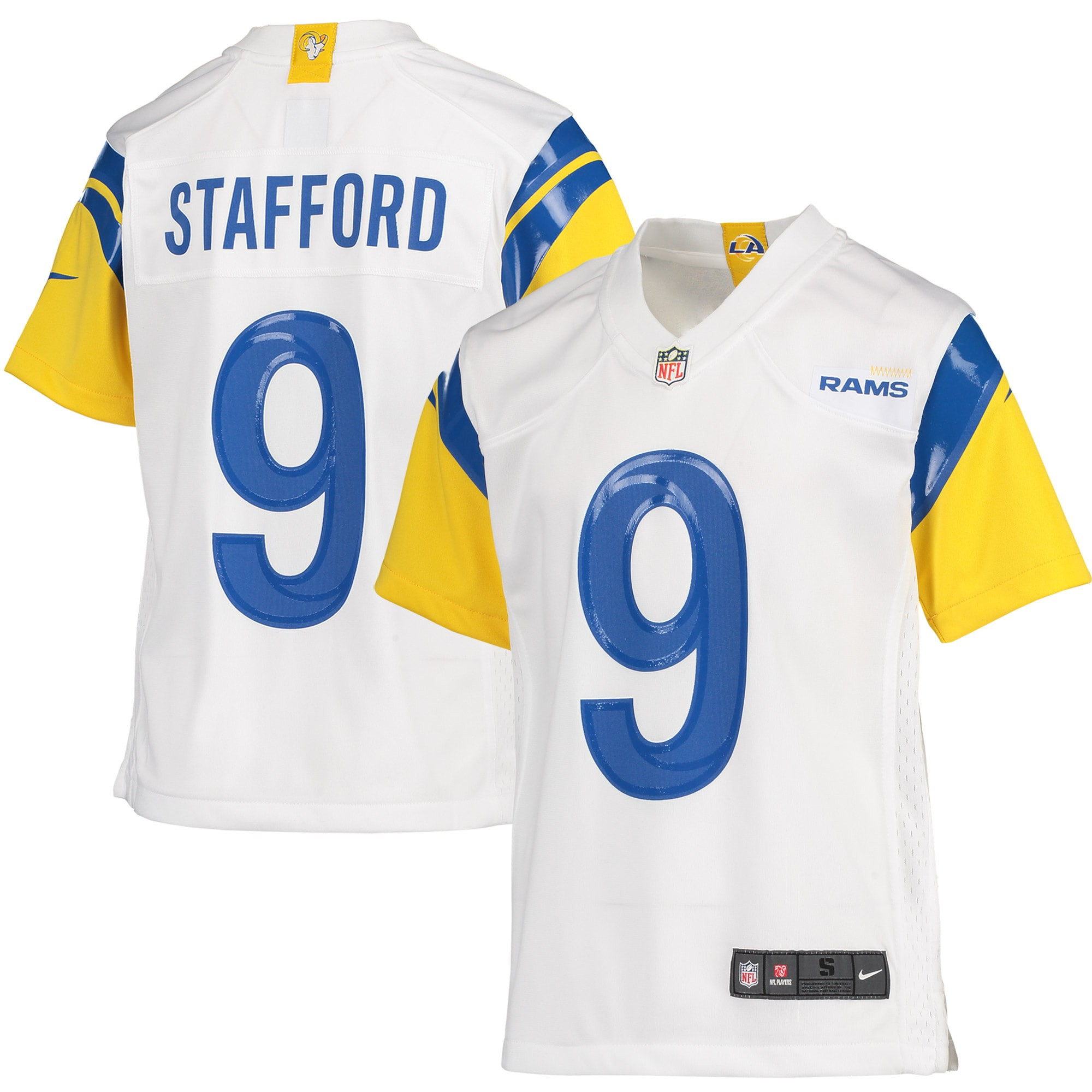 Matthew Stafford Los Angeles Rams Game Jersey White Nfl