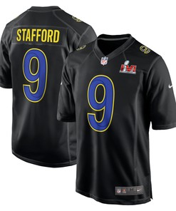 Matthew Stafford Los Angeles Rams Super Bowl Lvi Bound Game Fashion Jersey - Black Nfl